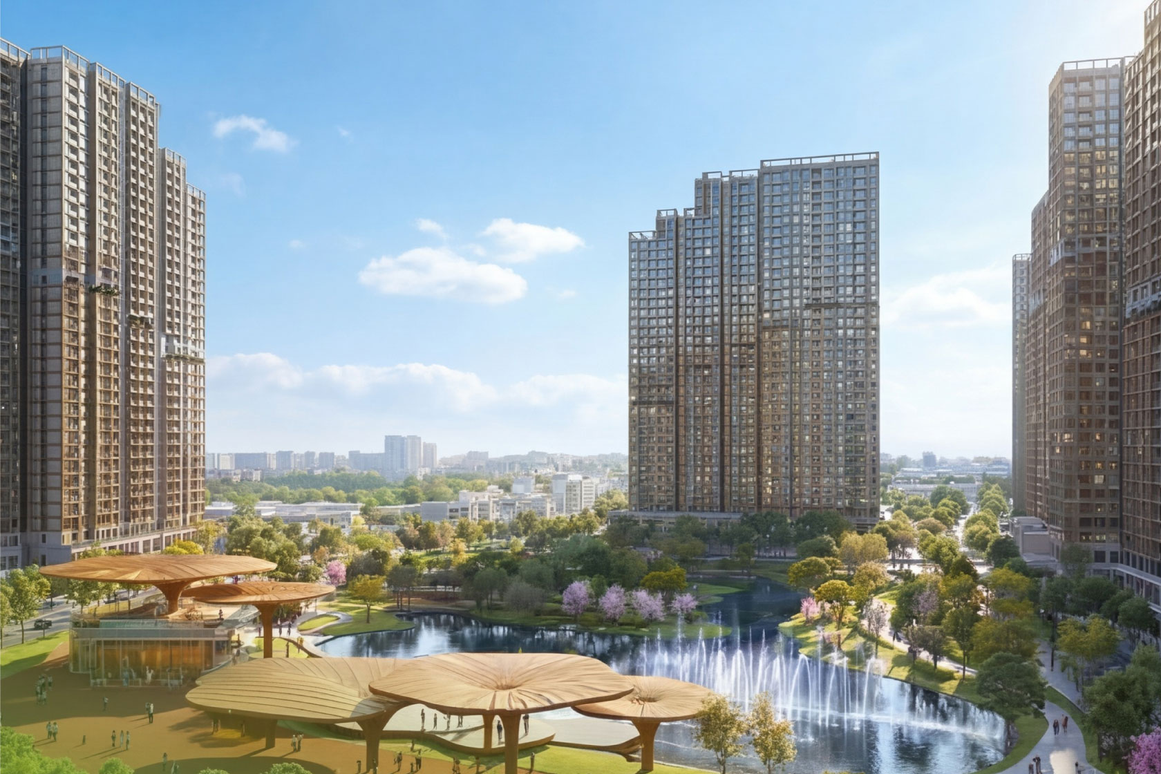 phối cảnh phân khu the parkland