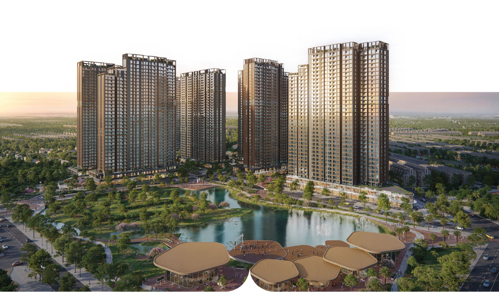 phối cảnh phân khu the parkland