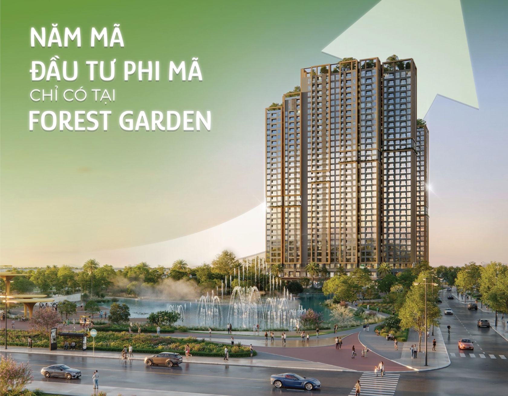 tổng quan phân khu forest garden