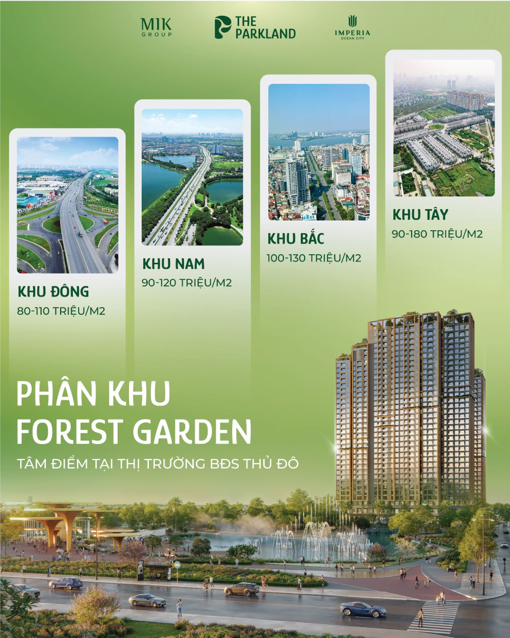 tổng quan phân khu forest garden