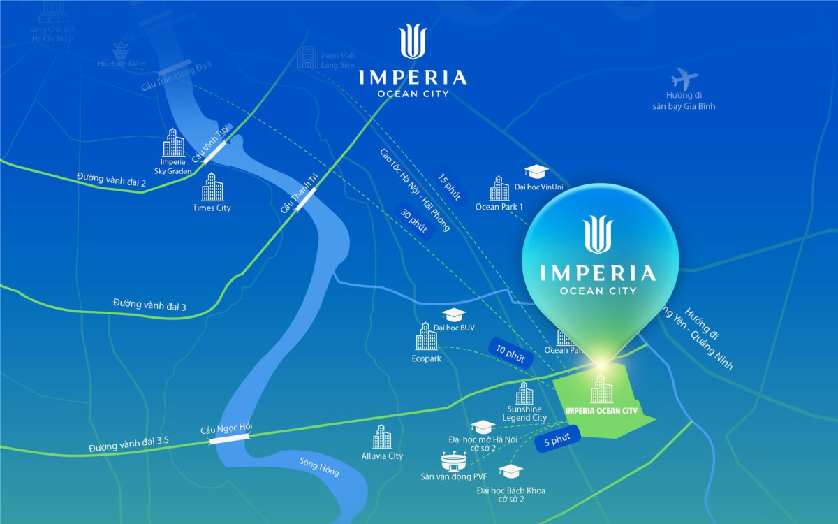 vị trí imperia ocean city